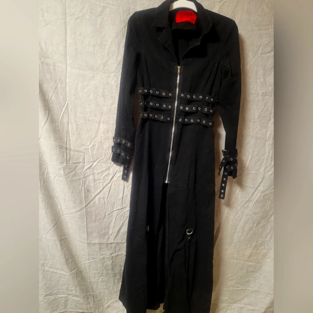 Authentic y2k vintage Tripp hot topic long coat lace up corset - Picture 1 of 14